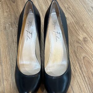 Marc Fisher Black Leather Heels